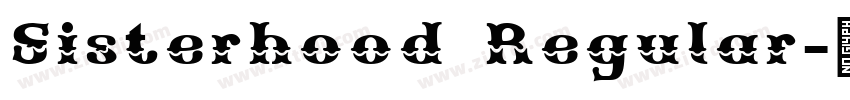 Sisterhood Regular字体转换